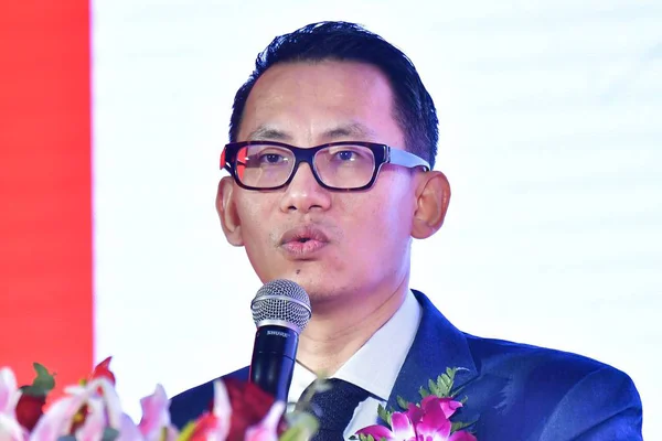 Shan Dawei Předsedkyně Skupiny Group Genaral Manager Creb Com Navštěvuje — Stock fotografie