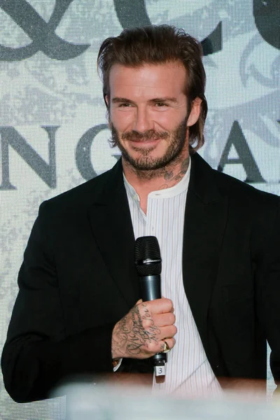 David Beckham Estrella Del Fútbol Inglés Asiste Evento Promocional Para — Foto de Stock