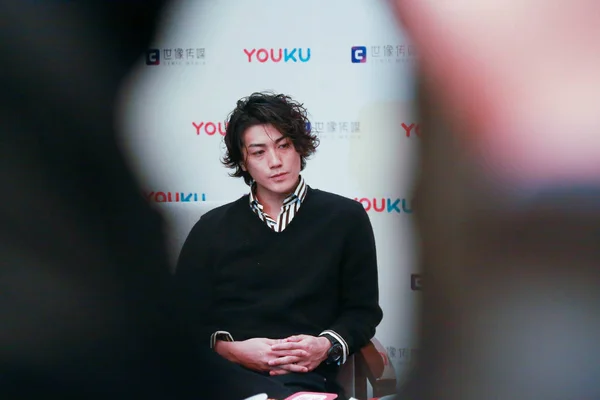 Penyanyi Dan Aktor Jepang Jin Akanishi Menghadiri Konferensi Pers Untuk — Stok Foto