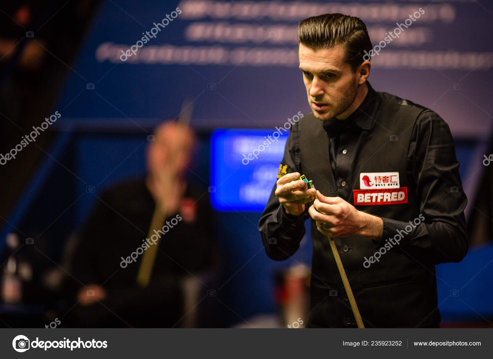 English Snooker Player Mark Selby Pictured Amateur Snooker