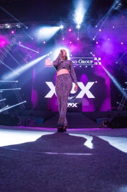 English singer Charlotte Emma Aitchison, better known by her stage name Charli XCX, performs during the Spring Festival Gala of the Jiahao Group in Shanghai, China, 10 January 2017.