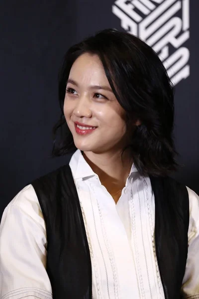 Chińska Aktorka Tang Wei Uczęszcza Konferencji Prasowej Dla Pierwszy Międzynarodowy — Zdjęcie stockowe