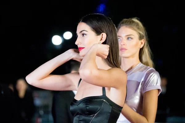 Ange Secret Victoria Mannequin Américaine Lily Aldridge Posent Avant Prendre — Photo