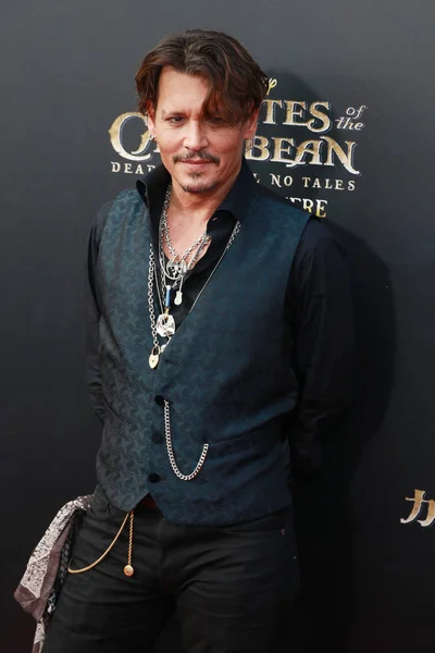 Amerikaans Acteur Johnny Depp Arriveert Rode Loper Voor Première Van — Stockfoto