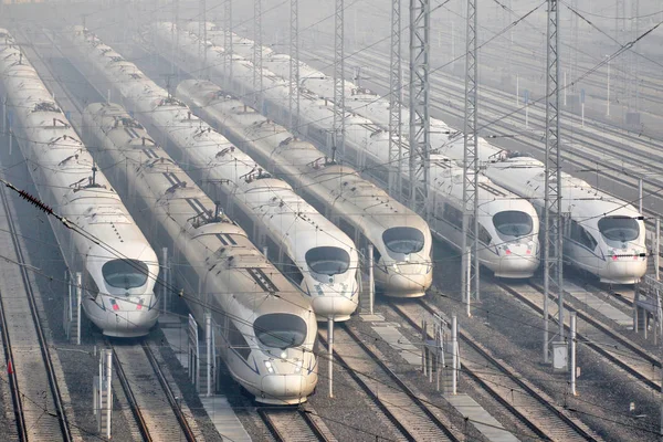 Los Trenes Bala Crh China Railway High Speed Para Carrera —  Fotos de Stock