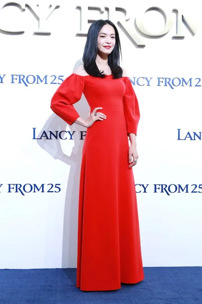 Attrice Cinese Yao Chen Partecipa Evento Promozionale Marchio Moda Cinese — Foto Stock