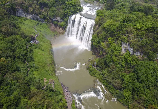 Luftaufnahme Des Huangguoshu Wasserfalls Der Stadt Anshun Provinz Guizhou Südwesten — Stockfoto