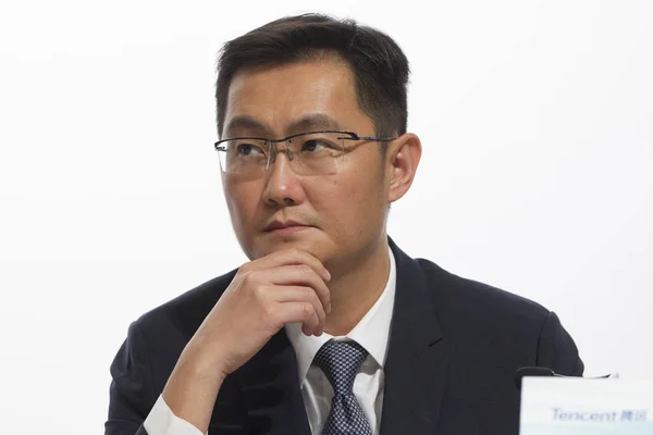 Pony Huateng Presidente Ceo Tencent Holdings Ltd Asiste Una Conferencia —  Fotos de Stock