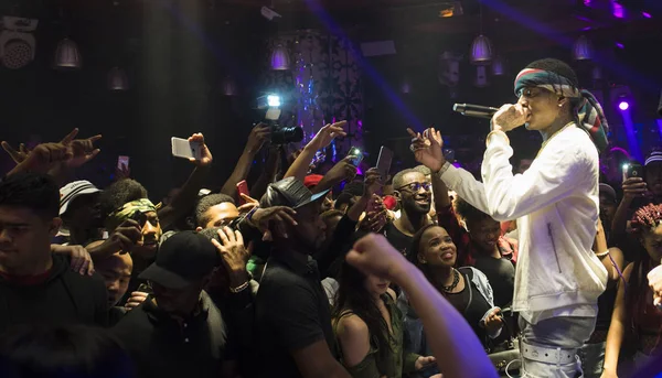 Rapero Estadounidense Soulja Boy Actúa Frente Una Multitud Fans Club —  Fotos de Stock