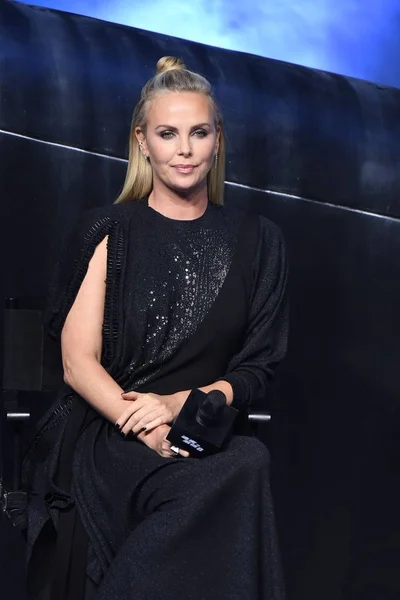 Actriz Sudafricana Charlize Theron Asiste Evento Estreno Para Nueva Película —  Fotos de Stock