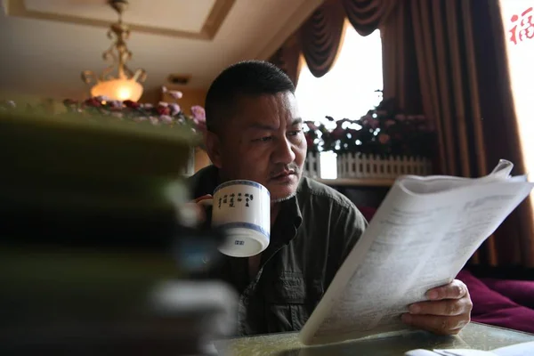 Der Jährige Chinese Liang Shi Bereitet Sich Einem Teehaus Der — Stockfoto