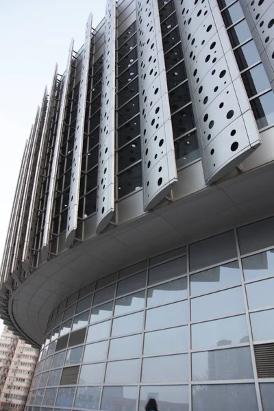 Vista Gimnasio Parecido Círculo Cuchillas Afeitar Universidad Shandong Ciudad Jinan — Foto de Stock