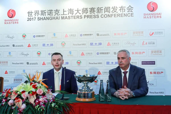 Presidente World Professional Billiards Snooker Association Wpbsa Jason Ferguson Izquierda — Foto de Stock