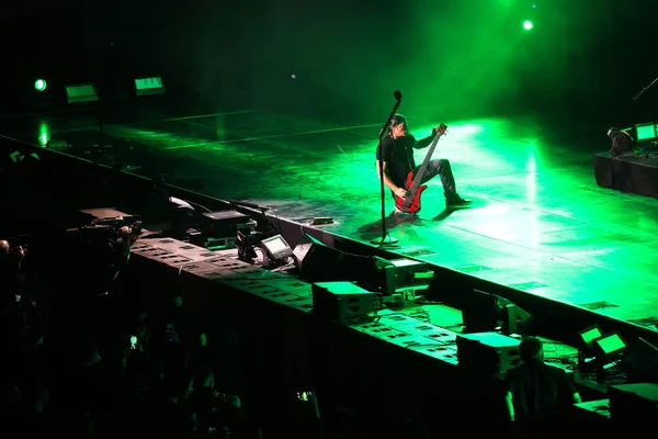Membros Banda Americana Heavy Metal Metallica Apresentam Durante Seu Concerto — Fotografia de Stock