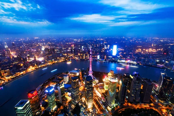 Questa Foto Scattata Dall Alto Della Shanghai Tower Mostra Una — Foto Stock