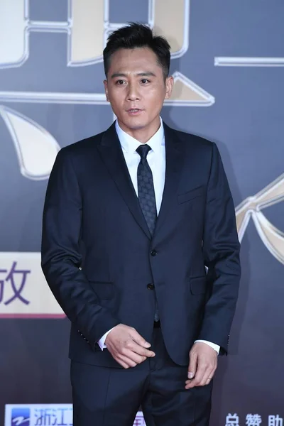 Actor Chino Liu Llega Alfombra Roja Para Ceremonia Entrega Los — Foto de Stock