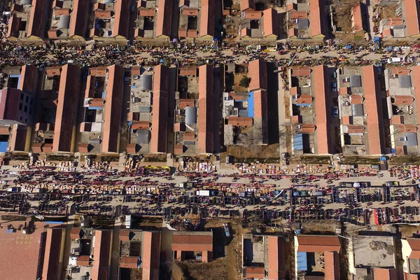 Açık Hava Pazarı Öncesinde Çin Lunar Yeni Yıl Aynı Zamanda — Stok fotoğraf