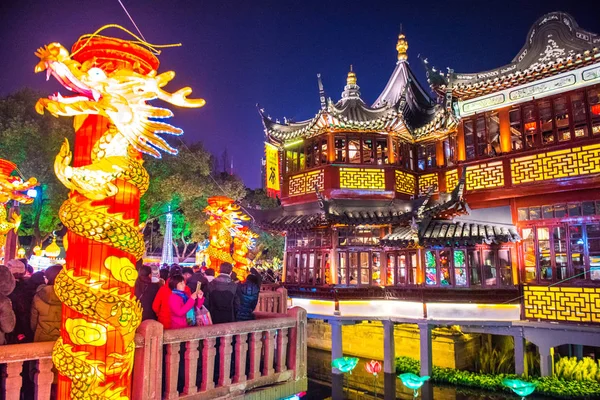Lanterne Sono Accese Capodanno Lunare Cinese Noto Anche Come Festival — Foto Stock