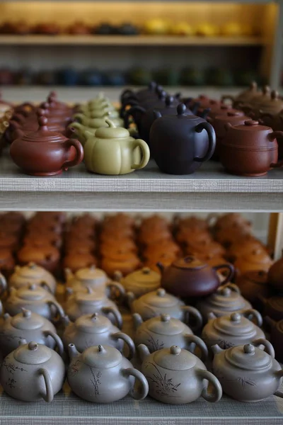 View Yixing Purple Clay Wares Market Yixing City East China — стоковое фото