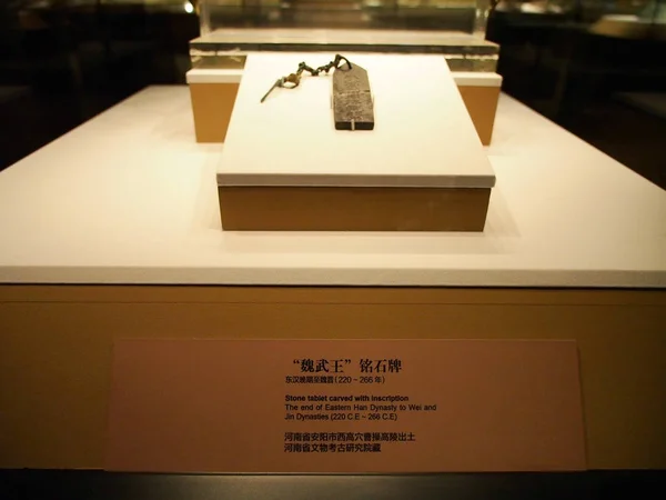 Een Bronzen Ware Wildgoose Vormig Van Qin Dynastie Zien Tijdens — Stockfoto