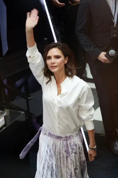 English Singer Socialite Victoria Beckham Attends Promotional Event Shanghai China — Stock Photo, Image
