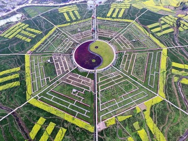 Ponto Cênico Com Forma Gigante Bagua Visto Condado Pipa Cidade — Fotografia de Stock