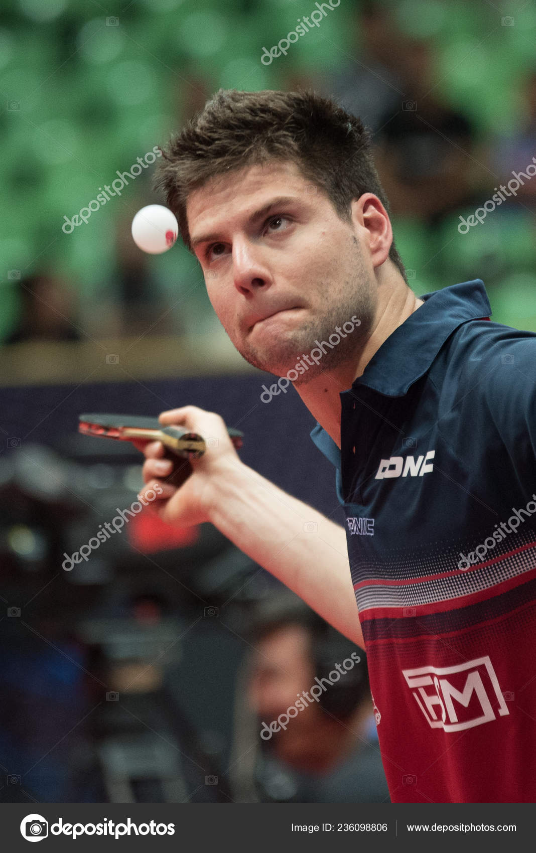 Dimitrij Ovtcharov Germany Returns Shot Yuya Oshima Japan Men s