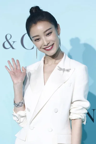 Actriz China Llega Evento Moda Para Tiffany Beijing China Junio — Foto de Stock