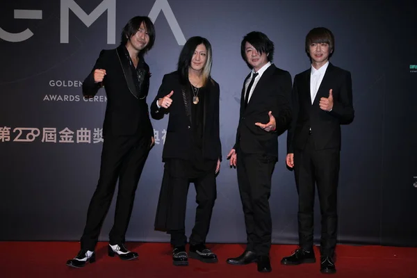 Membros Banda Rock Japonesa Glay Posam Tapete Vermelho Para Xxviii — Fotografia de Stock