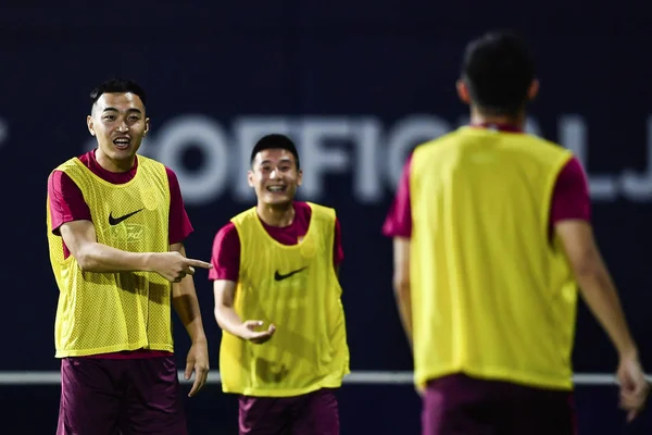 Pemain Tim Nasional Sepak Bola Pria Tiongkok Mengambil Bagian Dalam — Stok Foto