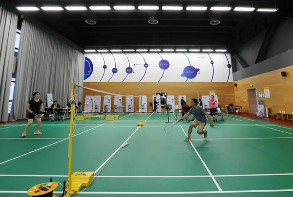 Weergave Van Het Badminton Stadion Chengdu Office Van Tencent Waar — Stockfoto