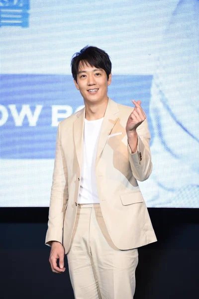 Ator Sul Coreano Kim Rae Won Posa Durante Uma Conferência — Fotografia de Stock