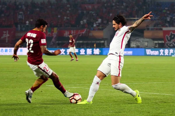 Calciatore Brasiliano Alexandre Rodrigues Silva Noto Come Pato Destra Tianjin — Foto Stock