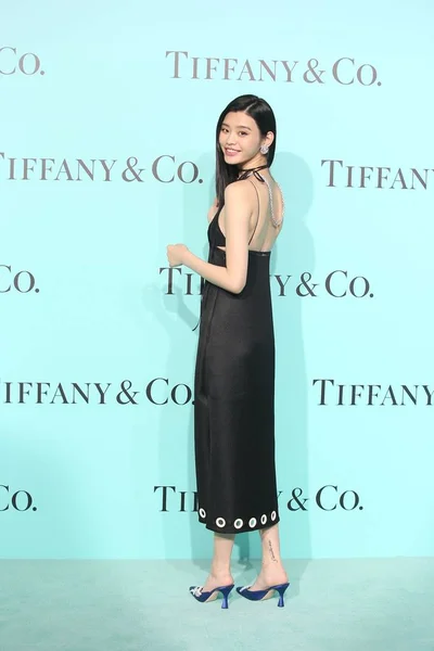 Chinese Model Mengyao Better Known Ming Arrives Fashion Event Tiffany — Stock Photo, Image