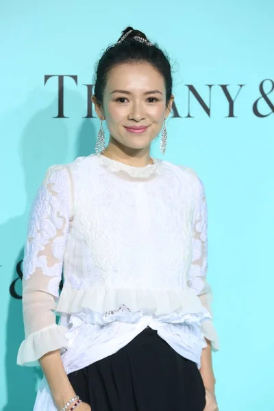 Actriz China Zhang Ziyi Llega Evento Moda Para Tiffany Beijing — Foto de Stock