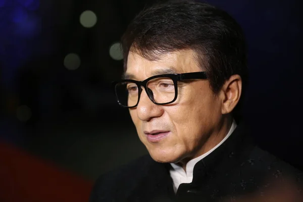 Hong Kong Kungfu Superstar Jackie Chan Arrives Red Carpet Gala — Stock Photo, Image