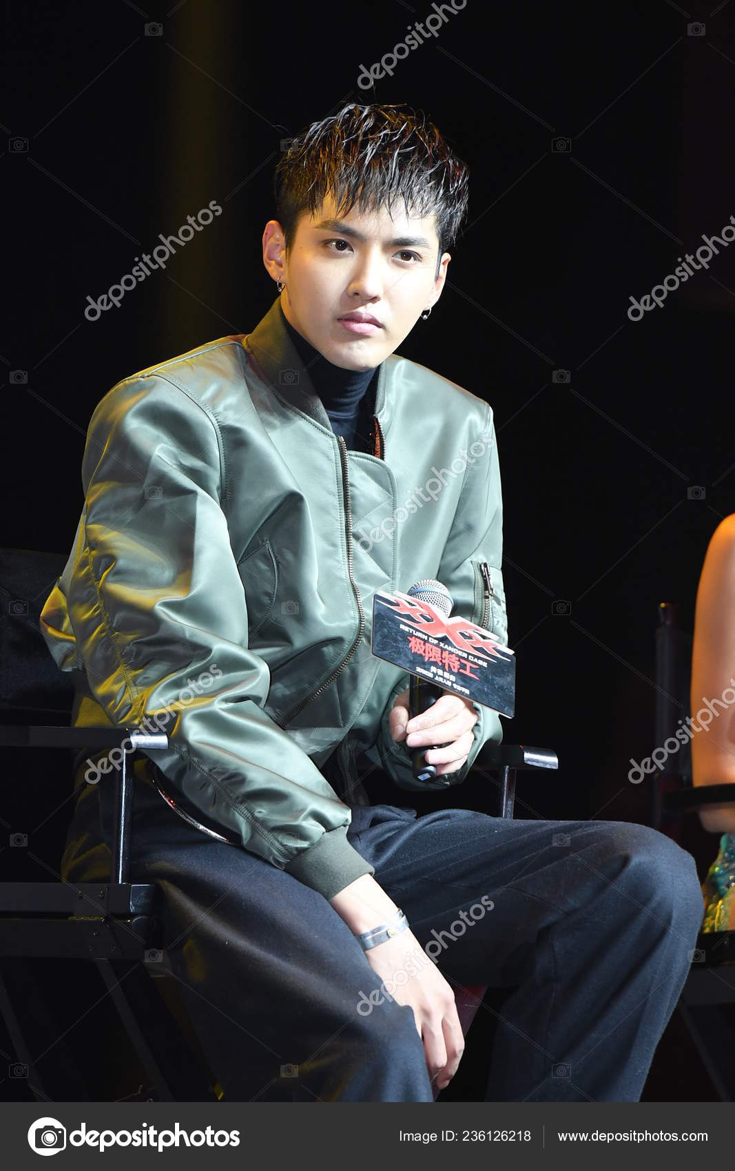 Chinese Actor Kris Yifan Attends Press Conference Premiere His