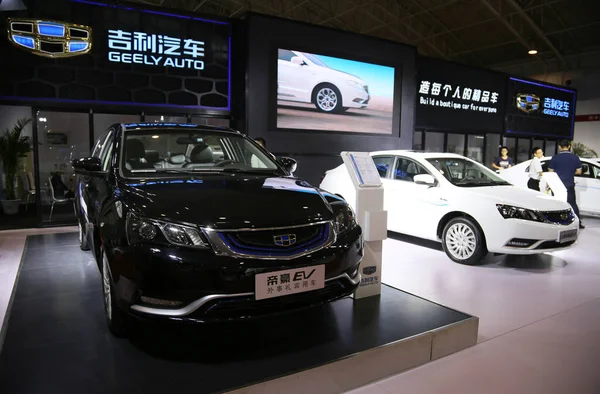 View Stand Geely 12Th 2016 Beijing International New Energy Vehicles — Stock Photo, Image