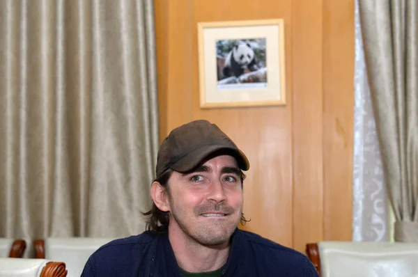 Actor Estadounidense Lee Pace Representa Base Investigación Chengdu Cría Panda —  Fotos de Stock