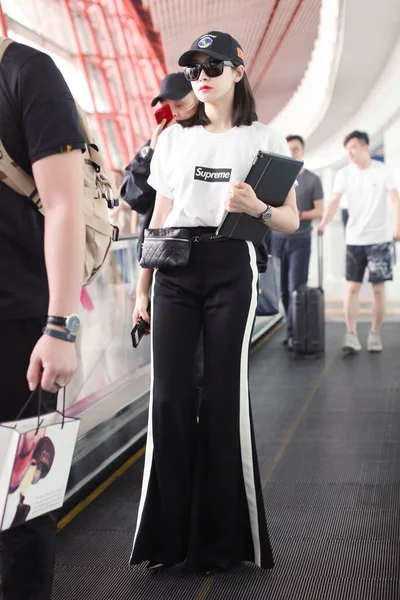 Chinese Zangeres Actrice Victoria Lied Nummer Qian Van Zuid Koreaanse — Stockfoto