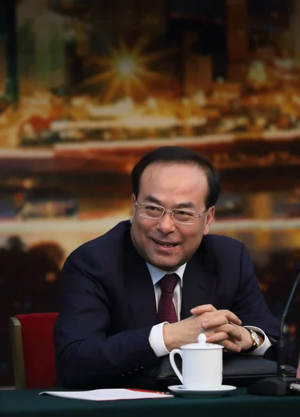 Sun Zhengcai Secretario Del Comité Municipal Chongqing Del Partido Comunista —  Fotos de Stock