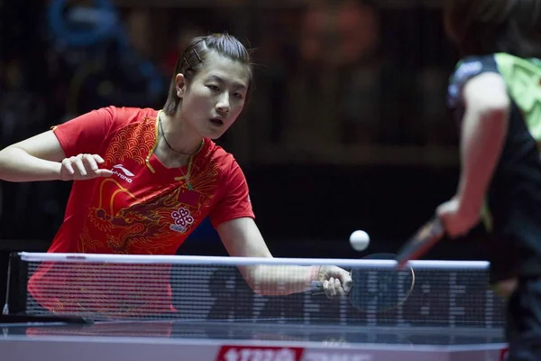 Ding Ning China Returns Shot She Liu Shiwen Compete Miu — 图库照片