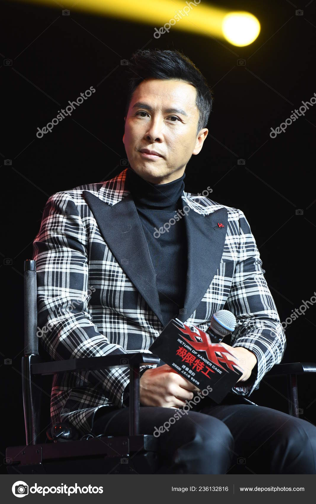 Hong Kong Actor Donnie Yen Attends Press Conference Premiere His