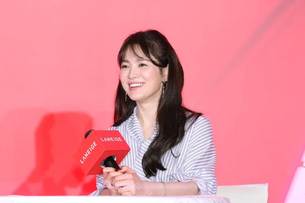 Actriz Surcoreana Song Hye Kyo Asiste Evento Promocional Para Marca — Foto de Stock