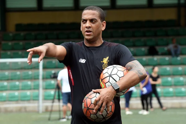 Former English Soccer Player Phil Babb Takes Part Training Session — Stockfoto