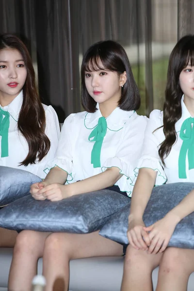 Tayvan Dışarı Güney Koreli Kız Grubunun Gfriend Katılmak Bir Medya — Stok fotoğraf