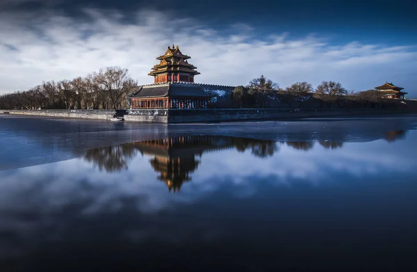 View of the Turret at the Palace Museum, also known as the Forbidden City, on a clear day in Beijing, China, 6 February 2017.