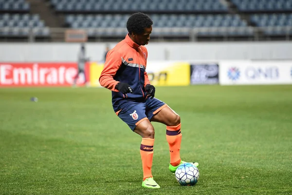 Jogador Jeju United Participa Uma Sessão Treinamento Para Uma Partida — Fotografia de Stock