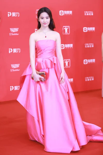 Chinese Actress Liu Yifei Arrives Red Carpet Opening Ceremony 20Th — Stock Photo, Image
