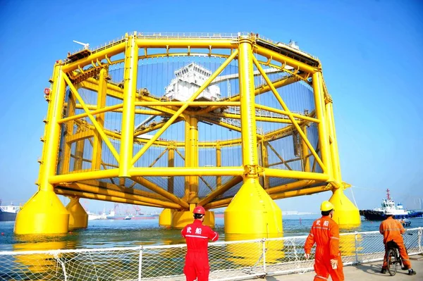 Ocean Farm Intelligent Offshore Ocean Farming Facility Delivered China Norway — Stock Photo, Image